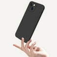 thumbnail image 6 of 3 in 1 for iPhone 14 Plus Case, Luxury Silicone Rubber Upgraded Lens Protection, Soft Microfiber Lining Shockproof Protective Slim Fit Phone Case Cover for iPhone 14 Plus, Graphite, 6 of 9