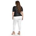 thumbnail image 3 of Blusa de satin con detallle central Roman Fashon /Tallas Extras, 1825 (Negro) negro 40, 3 of 5