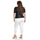 thumbnail image 3 of Blusa de satin con detallle central Roman Fashon /Tallas Extras, 1825 (Negro) negro 42, 3 of 5