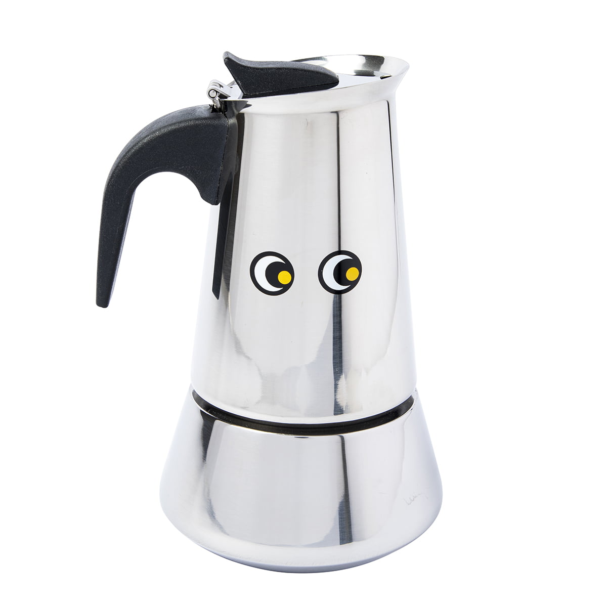 Stove Top Silver Espresso Coffee Percolator 6 Cup 300ml Moka Pot Jug Maker 2 Patterns