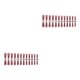 thumbnail image 4 of Guardurnaity 24x Extra Long Press on Nails DIY Sólido Duradero Resistente a los arañazos Francés Elegante Uñas acrílicas para salones de Type1 NO1, 4 of 6