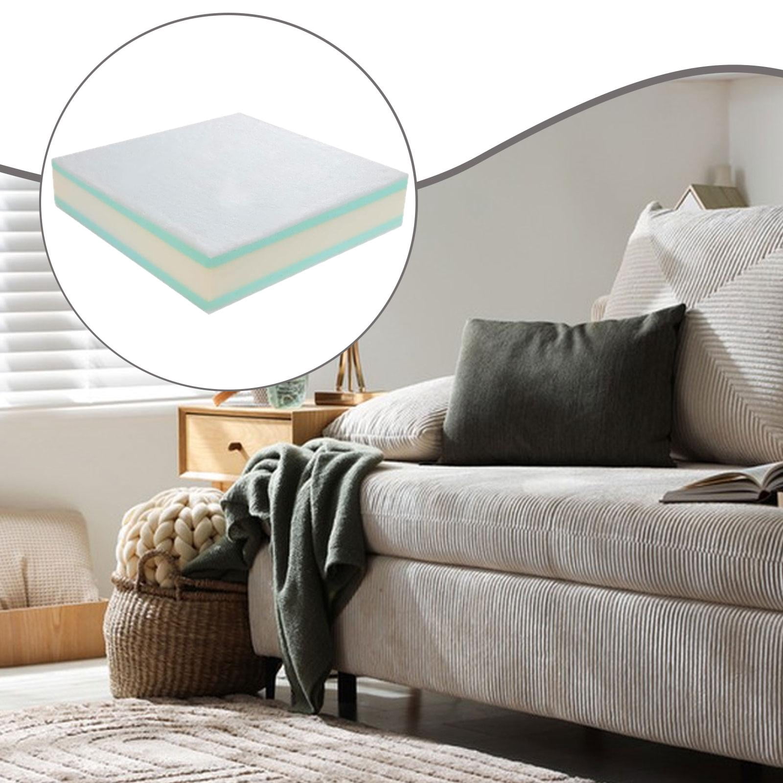 Dualoai Couch Cushion Replacement Attachment Easy to Install Soft Upholstery Cushion 56cmx56cmx15cm