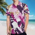 thumbnail image 5 of High Quality Hawaiian Shirts for Men Short Sleeve Aloha Beach Shirt Floral Summer Casual Button Down Shirts Blouses 47YGCH, 5 of 7
