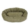 thumbnail image 3 of Majestic Pet Faux Suede Bagel Pet Bed for Dogs, Calming Dog Bed Washable, Large, Sage, 3 of 6