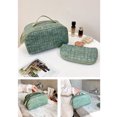 thumbnail image 1 of Bolsa de cosméticos PU Bolsa de almacenamiento de cosméticos de gran capacidad 2 piezas para mujeres Regalos de vacaciones Ndcxsfigh Cuidado Belleza, 1 of 6
