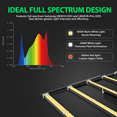 thumbnail image 4 of TRAMULL Stretchable 300W LED Full Spectrum Dimmable Hydroponic Garden Grow Light/ Grow light for Plant 3x4ft Coverage（Black)）, 4 of 7
