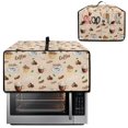 thumbnail image 2 of Renewold Kitchen Appliance Cover for Toaster Oven Microwave Oven Air Fryer, with Storage Pockets Dust Protection Easy Clean Kitchen Accessories, 22.5 x 18.5 x 13 Inches, Coffee Ice Cream, 2 of 7