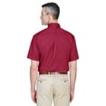 thumbnail image 2 of Harriton M500S Men's Easy Blend™ Twill Dress Shirt with Stain-Release-Wine-XS, 2 of 3