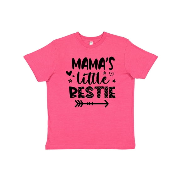 Inktastic Mama's Little Bestie with Arrow and Hearts Youth T-Shirt