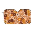 thumbnail image 7 of Picia Hippie Ditsy Floral Curved Windshield Sunshade Accordion Folding Style Auto Shade for Car Truck SUV Van Blocks UV Ray Sun Visor Protector -, 7 of 7