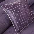 thumbnail image 4 of Madison Park Hampton 7 Piece Comforter Set, King, Plum, 4 of 5