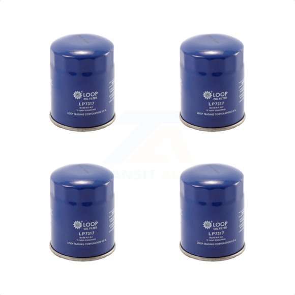 LOOP Engine Oil Filter (4 Pack) for Car Honda Civic CR-V Subaru Acura Mitsubishi Accord Nissan Odyssey Crosstrek Forester Outback Pilot HR-V RDX Fit MDX Impreza Outlander RVR Lancer TL TLX KLO-100062