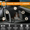 thumbnail image 6 of K&H Pet Products Travel Safety Carrier for Pets Gray/Black Medium 24 X 19 X 17 Inches, 6 of 10