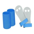 thumbnail image 3 of yotijay Kids Gymnastic Hand Grips Gloves Wrist Support Gymnastic Bar Palm Protection for Blue S, 3 of 8