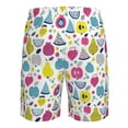 thumbnail image 6 of Naloa Doodle Fruits Men's Beach Shorts, Surfing shorts, Swim trunks, Quick Dry Swim Trunks for Surfing Beach Fun - 3X-Large, 6 of 9