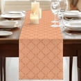 thumbnail image 3 of Table Runners 72 Inches Long Dress Scarves, Orange Plaid Farmhouse Kitchen Table Runner, Coffee Tablerunners, Modern Farmhouse Simple Abstract Stripes 14x72 Inch, 3 of 9
