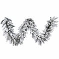 thumbnail image 2 of Vickerman A128216 9 ft. X 16 in. Flocked Snow Ridge Garland 160T, 2 of 4