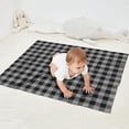 thumbnail image 2 of Gray Black Checkerboard Checkered Pattern Blanket,Comfortable Soft Flannel Throw Blanket,All Season,Warm Lightweight Blankets for Sofa Bed Couch Living Room Chair,30"x40", 2 of 4