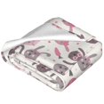 thumbnail image 2 of Cauagu Rabbit And Carrot Pattern Flannel Bed Blankets,Fleece Blanket Comfortable Air Conditioning Blanket for Sofa Bed Travel Couch & Living Room -50"x40", 2 of 8