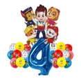 thumbnail image 2 of juego de globos de aluminio con dibujos animados de Paw Patrol, Ryder, Chase, Marshall, Skye, decoración de cumpleaños para niños, suministros para fiestas, juguete de regalo, 2 of 5