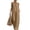 Camel, variant on JULMCOMO Jumpsuits for Women Deep V Neck Halter Loose Fit Summer Outfits Sleeveless Wide Leg One Piece Casual Rompers with Pockets Green 2XL