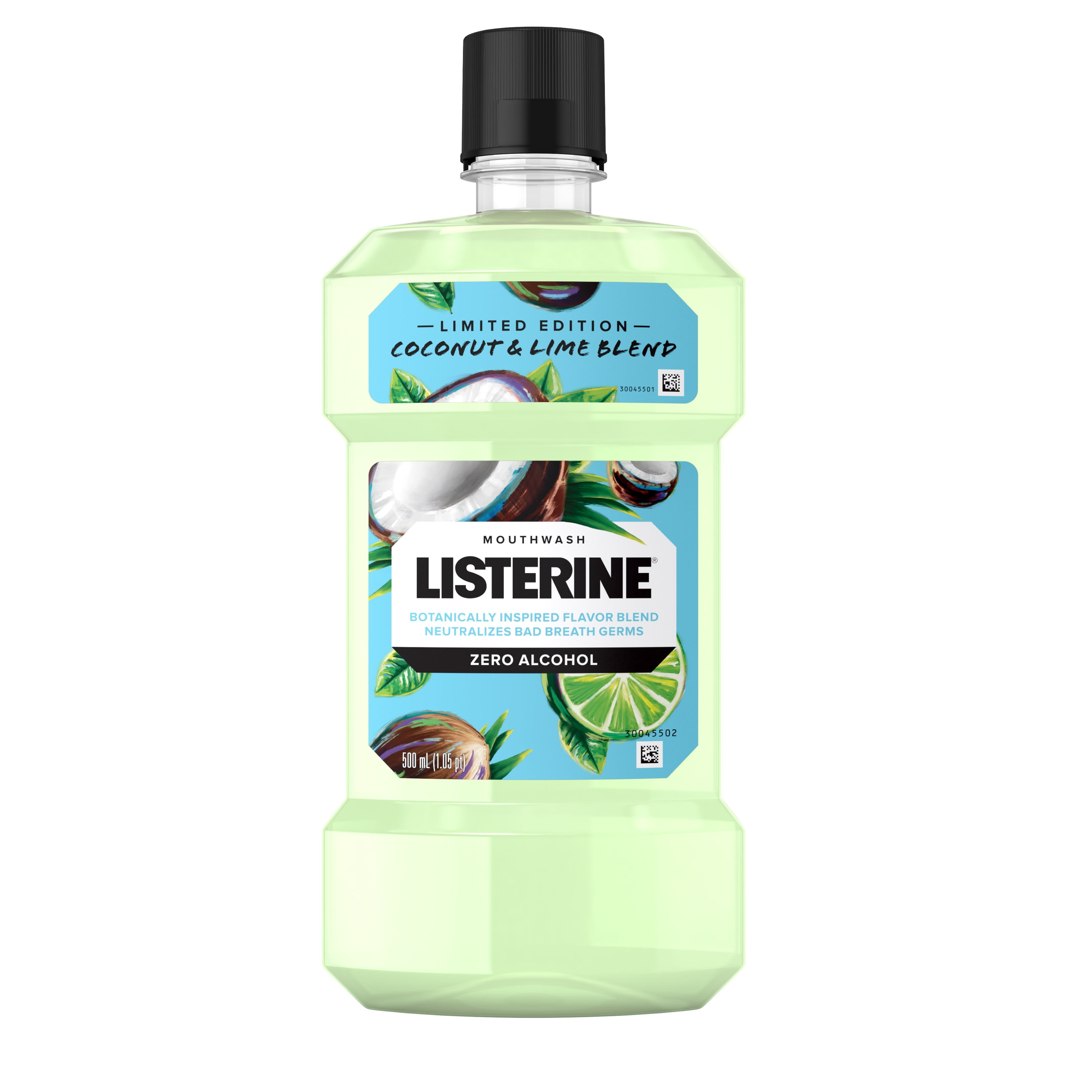 LISTERINE Alcohol Free Mouthwash, Coconut & Lime, 16.9 Fl oz Walmart