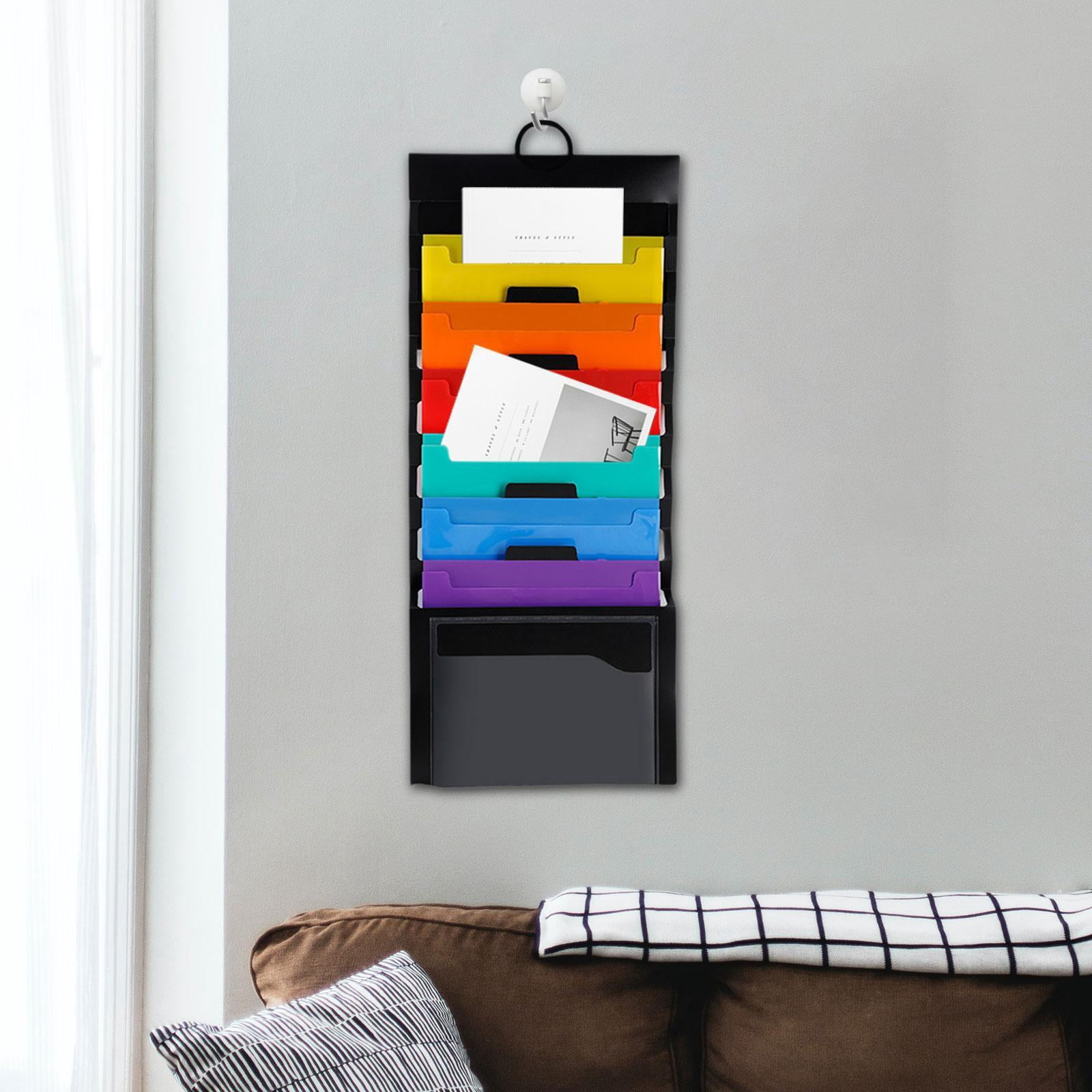 figatia Expanding File Folder Accordion File Organizer 6 Pocket Multifunctional Hanging File Organizer for files Organization Meeting
