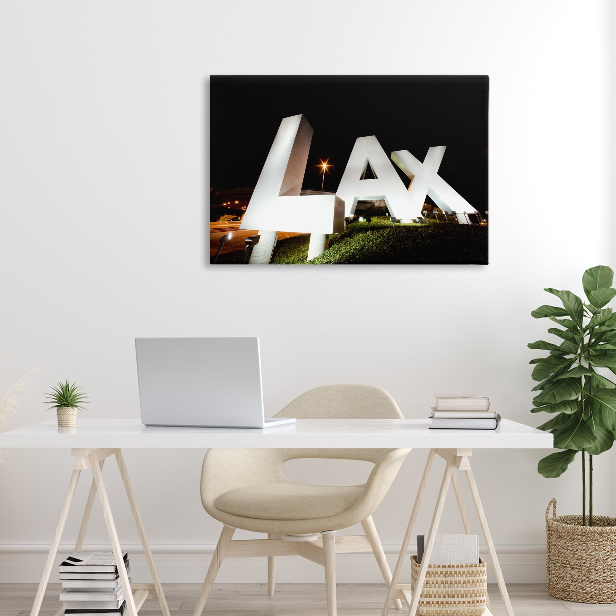 Stupell Industries LA Airport Structure Canvas Wall Art, design by Scott Stulberg