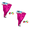 2PC-Hot Pink#5, variant on Granny Pants Yard Game Set, Outdoor Recreational Tossing Games Field Family Reunion Game Giant Outdoor Recreational Tossing Games Funny Giant Stretchy Pants