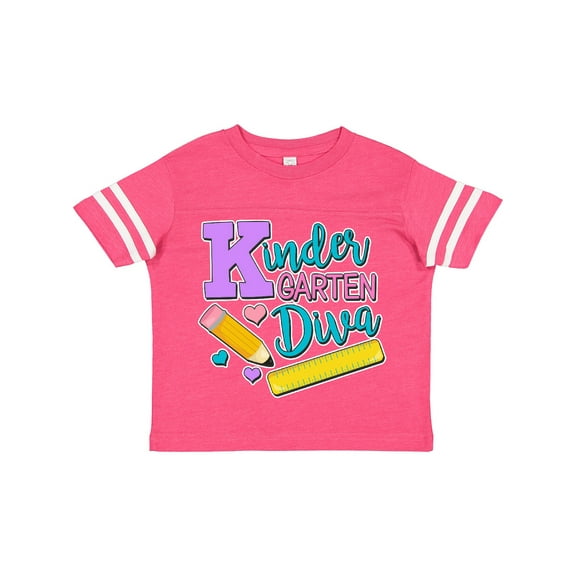 Inktastic Kindergarten Diva with Pencil and Ruler Girls Toddler T-Shirt