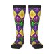 thumbnail image 1 of Balery Mardi Gras4 Calcetines novedosos Calcetines deportivos Calcetines hasta la rodilla Calcetines de algodón Calcetines originales y geniales, 1 of 6