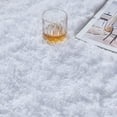 thumbnail image 5 of Softlife Stylish Soft Shaggy Velvet Carpet for Living Room/Bedroom, Fluffy Area Rugs, 4' x 5.9' , White, 5 of 6