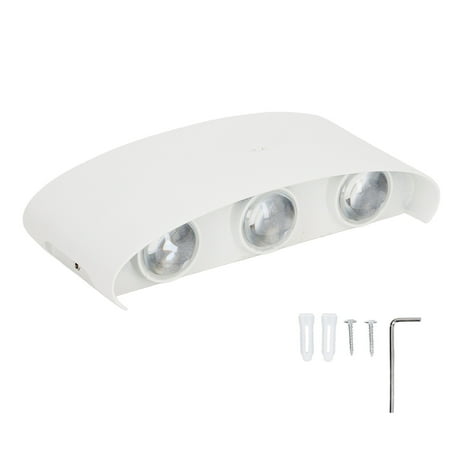 

Wall Lamp Modern LED Aluminum Alloy Waterproof Decorative Wall Light White Shell 90265V Warm Light