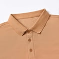 thumbnail image 7 of Zysthvn Summer Mens Tops Short Sleeve Work Lapel Casual Mens Tops Polo Solid Shirts, 7 of 7
