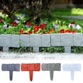 thumbnail image 4 of OIUR Faux Stone Fence Landscape Edging Easy Installation Flower Bed Lawn Yard Weed Barrier Fence Garden Bed Boundary, 4 of 7