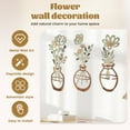 thumbnail image 3 of 3 Pcs Metal Flowers Wall Arts Minimalist Floral Decor Flowers Boho Wall Art Sculptures for Home Bedroom Kitchen Living Room Decor, 3 of 9