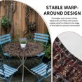 thumbnail image 2 of Boho Vintage Round Tablecloth for 45-54 Inch Tables,Fitted Table Cover with Elastic Edge,Modern Geometric Abstract Art Aesthetics Waterproof Outdoor Table Cloth Protector for Patio Garden Dinner, 2 of 9