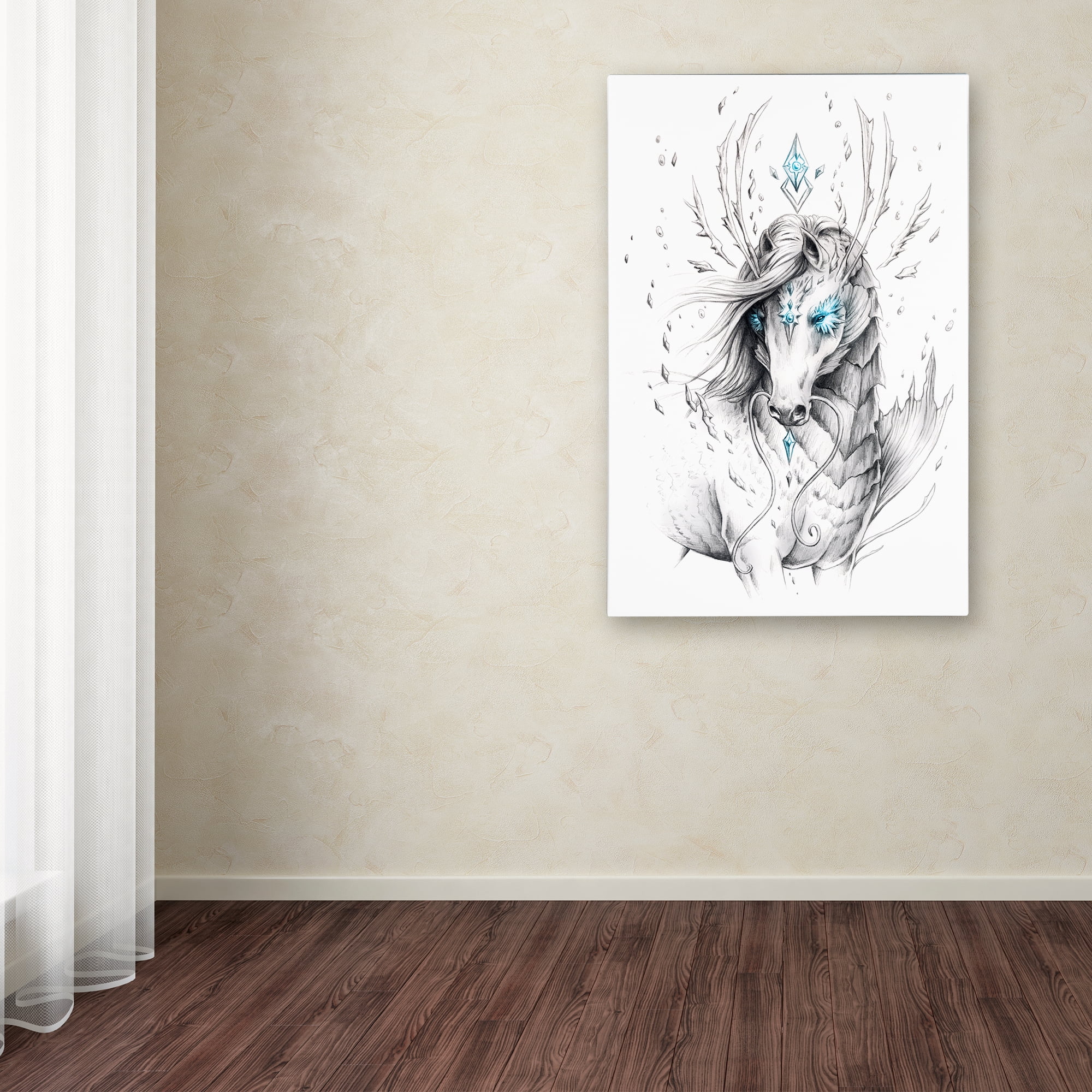 Trademark Fine Art 'Sea Horse' Canvas Art by JoJoesArt