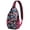 Rose-red, variant on Space Geek Shoulder Backpack - Durable Sling Bag for Travelers - Anti-Theft Design with Alien Theme