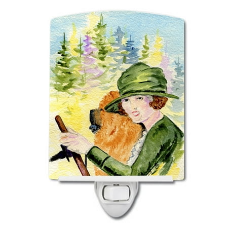 

Caroline s Treasures SS8527CNL Lady driving with her Chow Chow Ceramic Night Light 6x4x3 multicolor