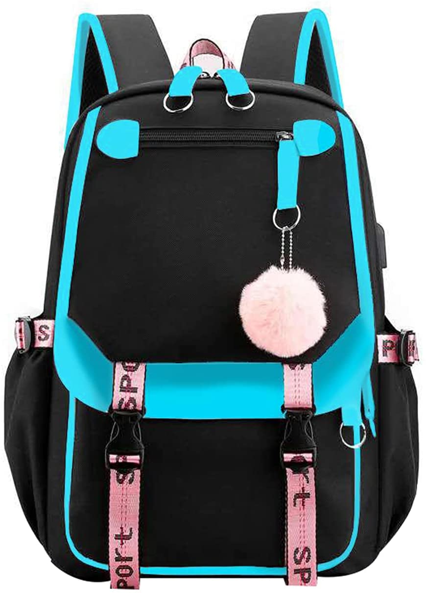 Teenage Girls' Backpack Middle School Students Bookbag Outdoor Daypack ...