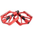 thumbnail image 2 of Pedal De Rodamiento De Bicicleta, 6 Tacos Antideslizantes, Sellado De Rodamientos De Mecanizado CNC, 3 Pedales De Rodamiento, Superficie De Paleta De 9,3 Cm Para Vehículos Cergrey Rojo, 2 of 8