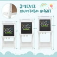 thumbnail image 5 of Infans Foldable Easel for Kids 3-in-1 Double-sided Art Easel with Chalkboard White, 5 of 7