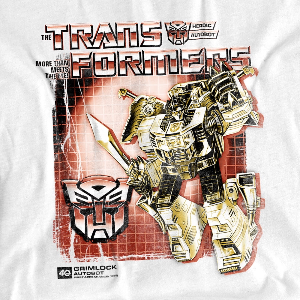 Transformers 40Th Anniversary T-Shirt Grimlock Box Unisex Graphic Tee for Men & Women