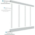 thumbnail image 3 of 3 1/2" Top Rail & 3 1/2" Bottom Rail Classic Wainscot Systems RailPak 8' Length, 3 of 3