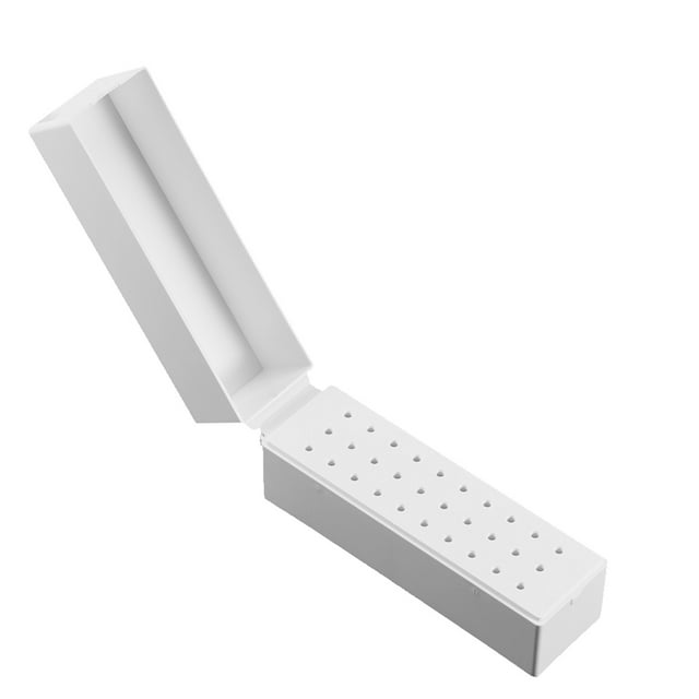 Nail Drills Storage Box,30 Holes Nail Art Nail Drill Bit Box Nail Drill Bit Display Box Reliable and Durable