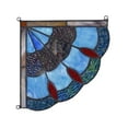thumbnail image 4 of CHLOE Mei Victorian Tiffany-glass Window Panel 8" Wide, 4 of 5