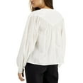 thumbnail image 2 of INC International Concepts Womens Sheer Bubble Sleeve Top Washed White S, 2 of 2