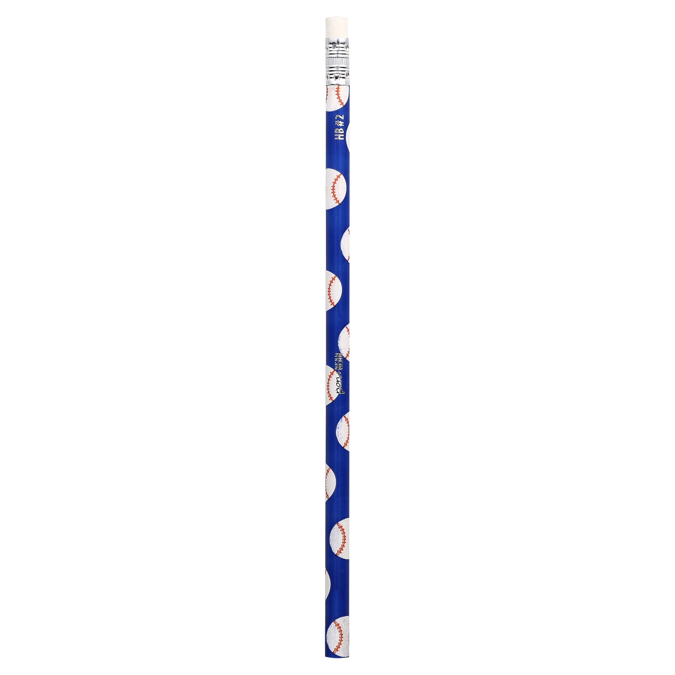 Lápices de madera sin punta con estampado deportivo Pen+Gear, #2 HB, multicolor, 12 unidades 8