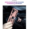 thumbnail image 4 of Grade Drop Impact for Samsung Galaxy A13 5G Case Galaxy A13 Case 360 Metal Rotating Ring Kickstand Holder  Heavy Duty Shockproof Case for Galaxy A13 5G Phone Case (Rose Gold), 4 of 8